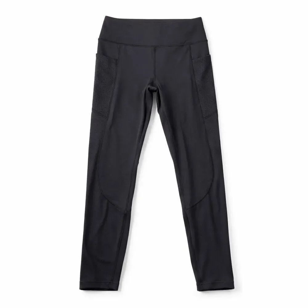 Lululemon Womens Mile High Performance Leggings Black Sporty Stretchy Slim Fit 6